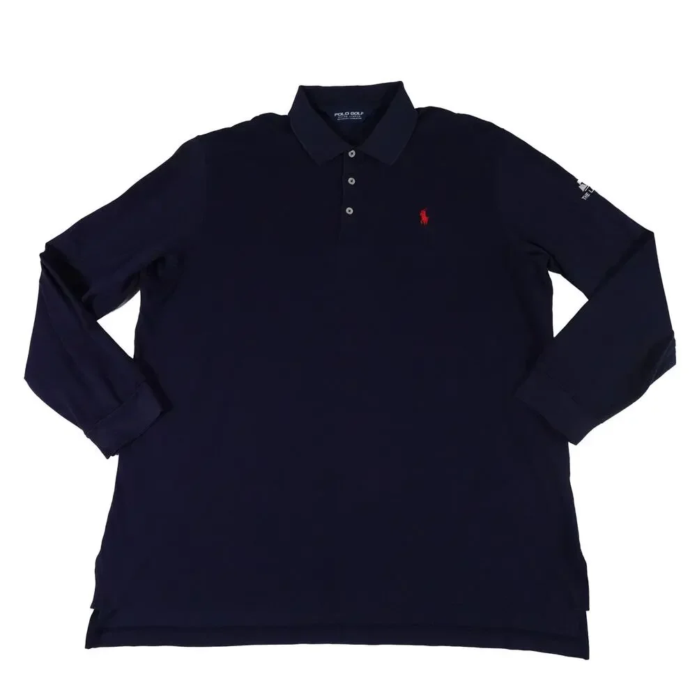 The Landing Ralph Lauren PIMA Cotton Long Sleeve Pony Golf Polo Shirt Men's XL